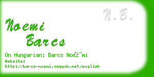 noemi barcs business card